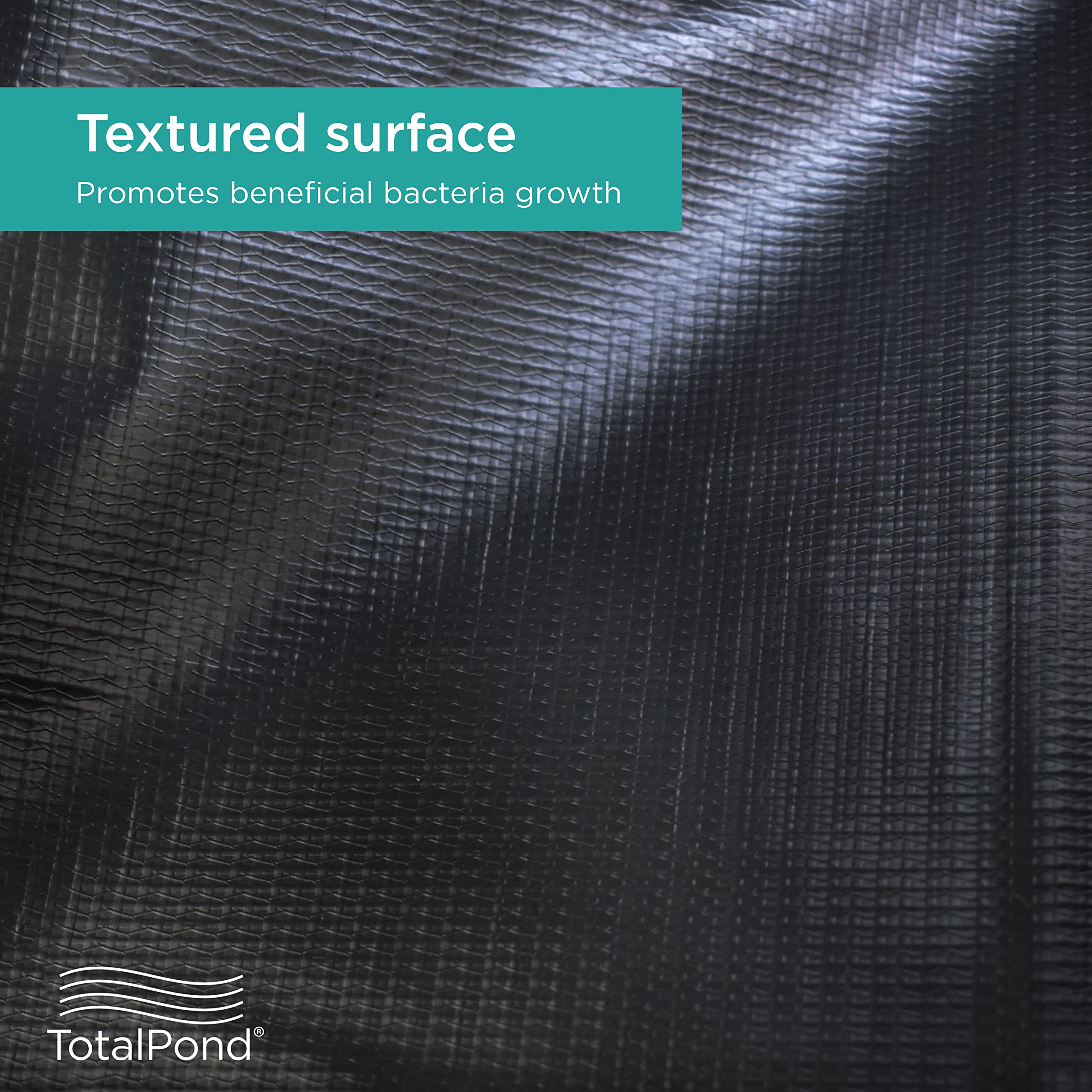 TotalPond folded liner illustrating lightweight portability for one or two people