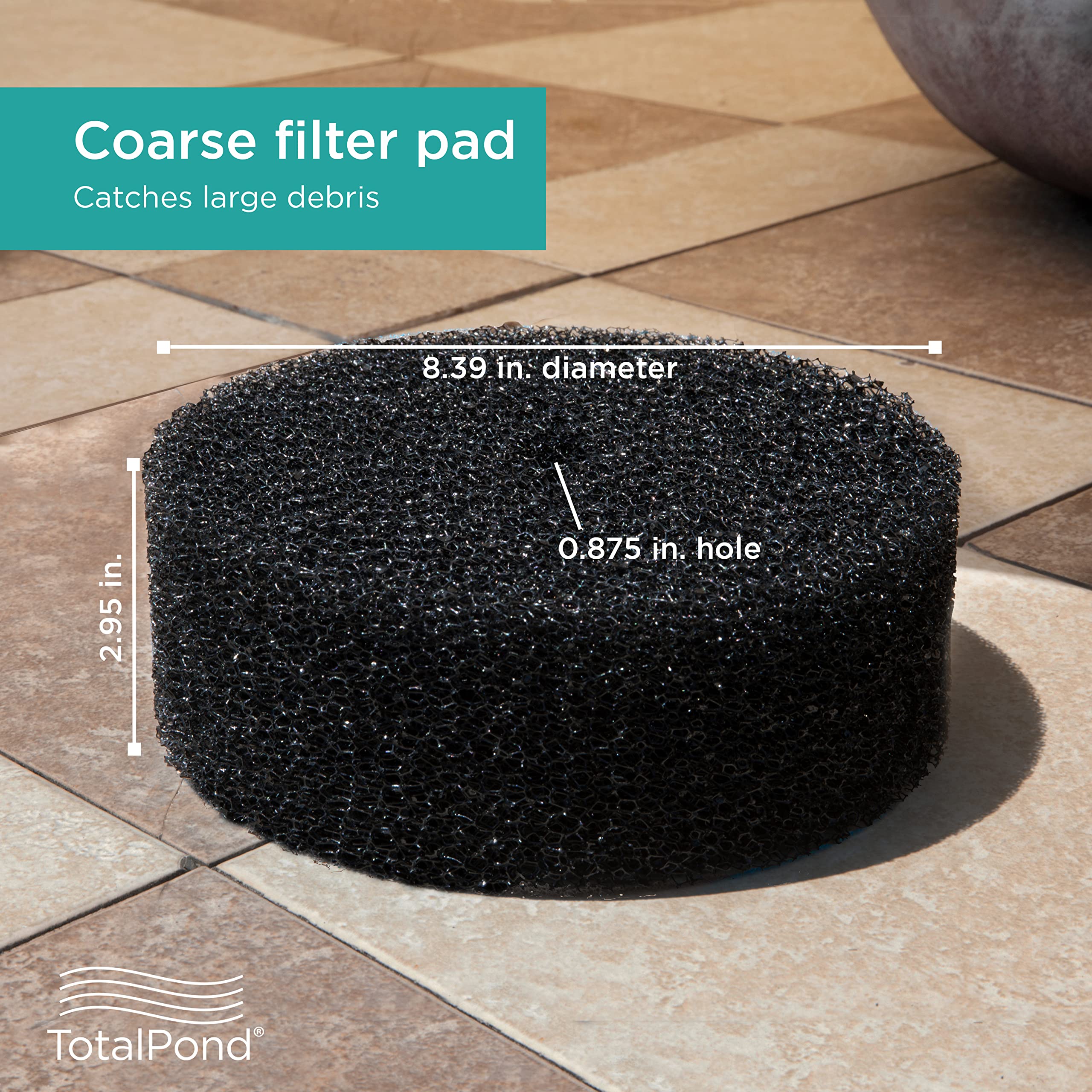 TotalPond pads installed in filter housing restoring flow and filtration efficiency
