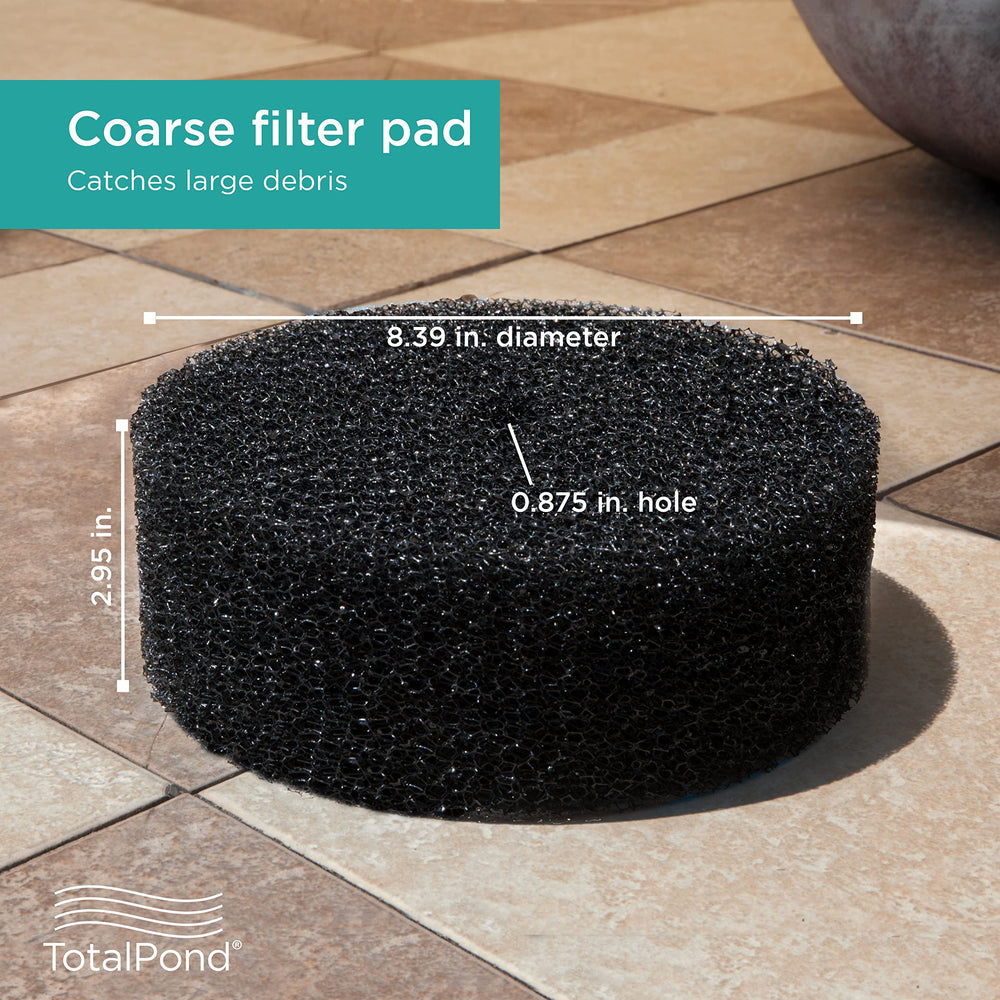 TotalPond pads installed in filter housing restoring flow and filtration efficiency