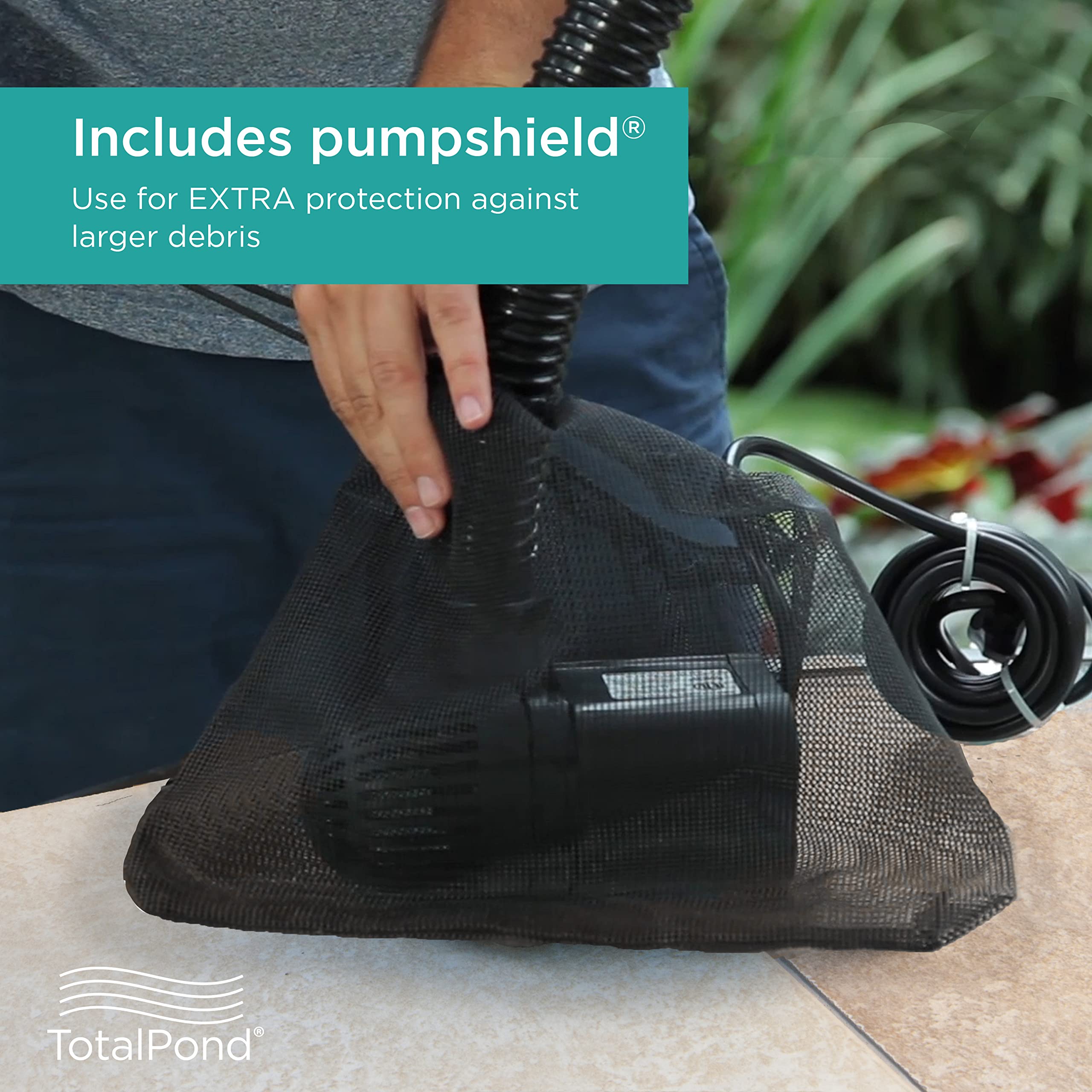 TotalPond 16 ft power cord and connector displayed for flexible installation