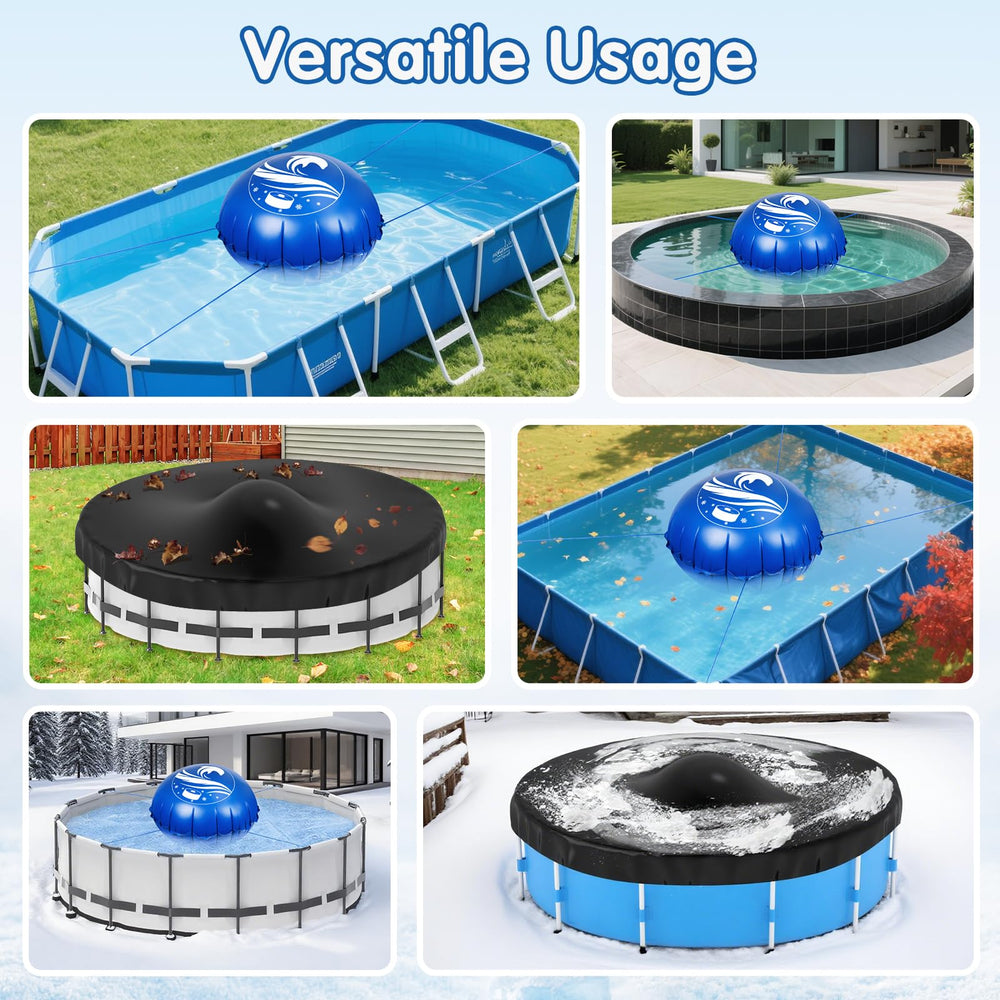 Person beside Totiro pillow showing scale to choose correct 7 ft fit for pool