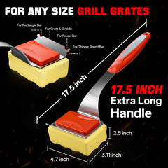 TOUDABBQ ergonomic handle closeup offering comfortable, anti-slip grip