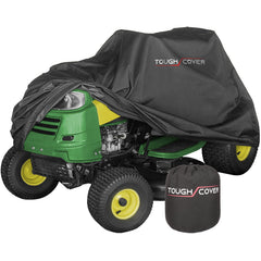 Tough Cover front view on tractor showing full protection and weather resistance