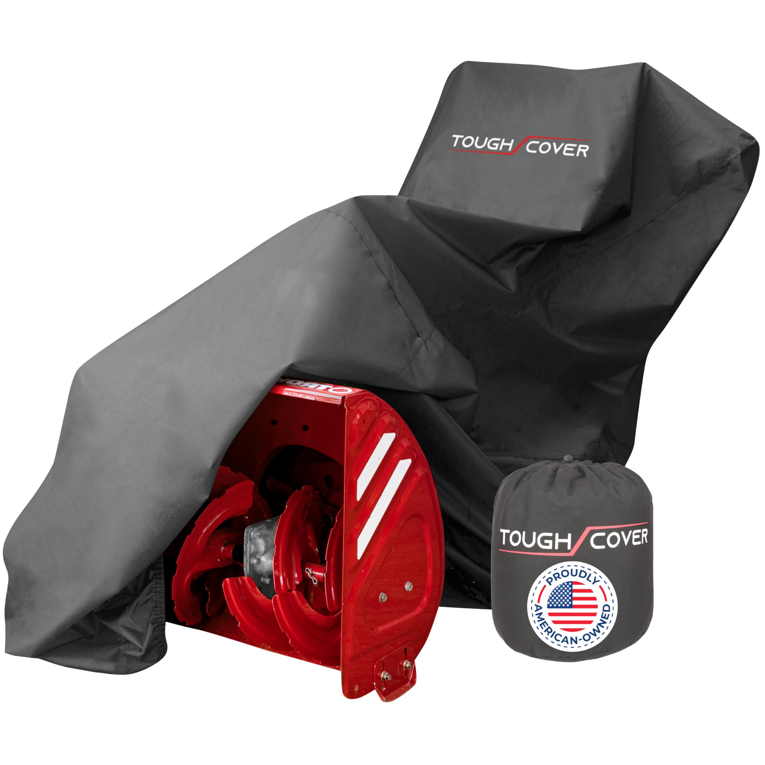 Tough Cover front view showing full standard-fit cover protecting machine