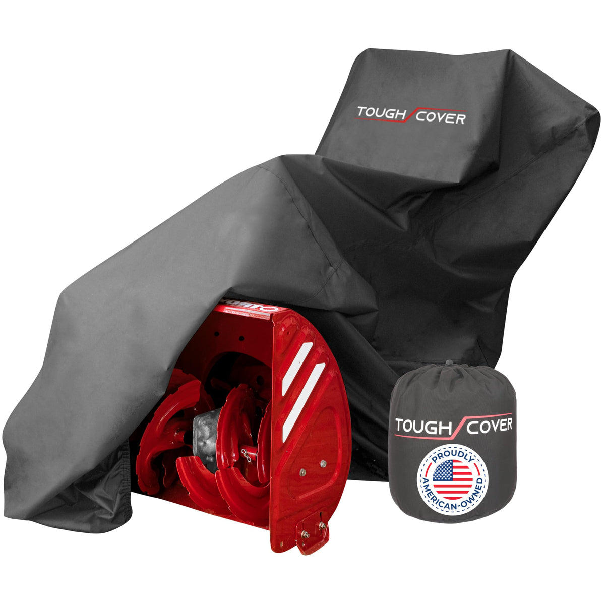 Tough Cover front view showing full standard-fit cover protecting machine