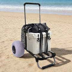 TOURFUN close-up of 12-inch balloon wheel for smooth sand rolling