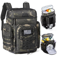 TOURIT front view showing packed cooler and organized pockets for quick access