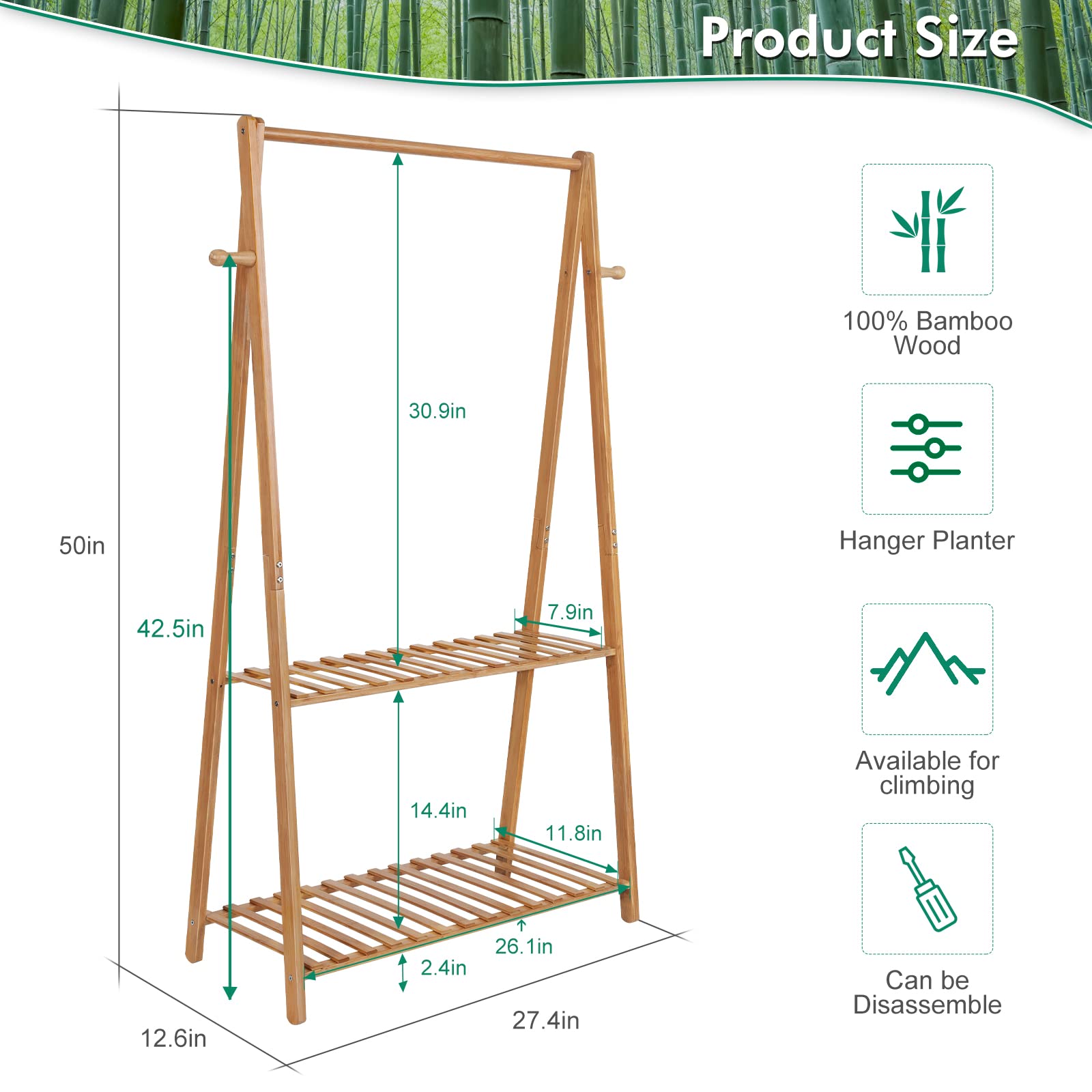 Tovacu plant stand on balcony creating an attractive vertical garden
