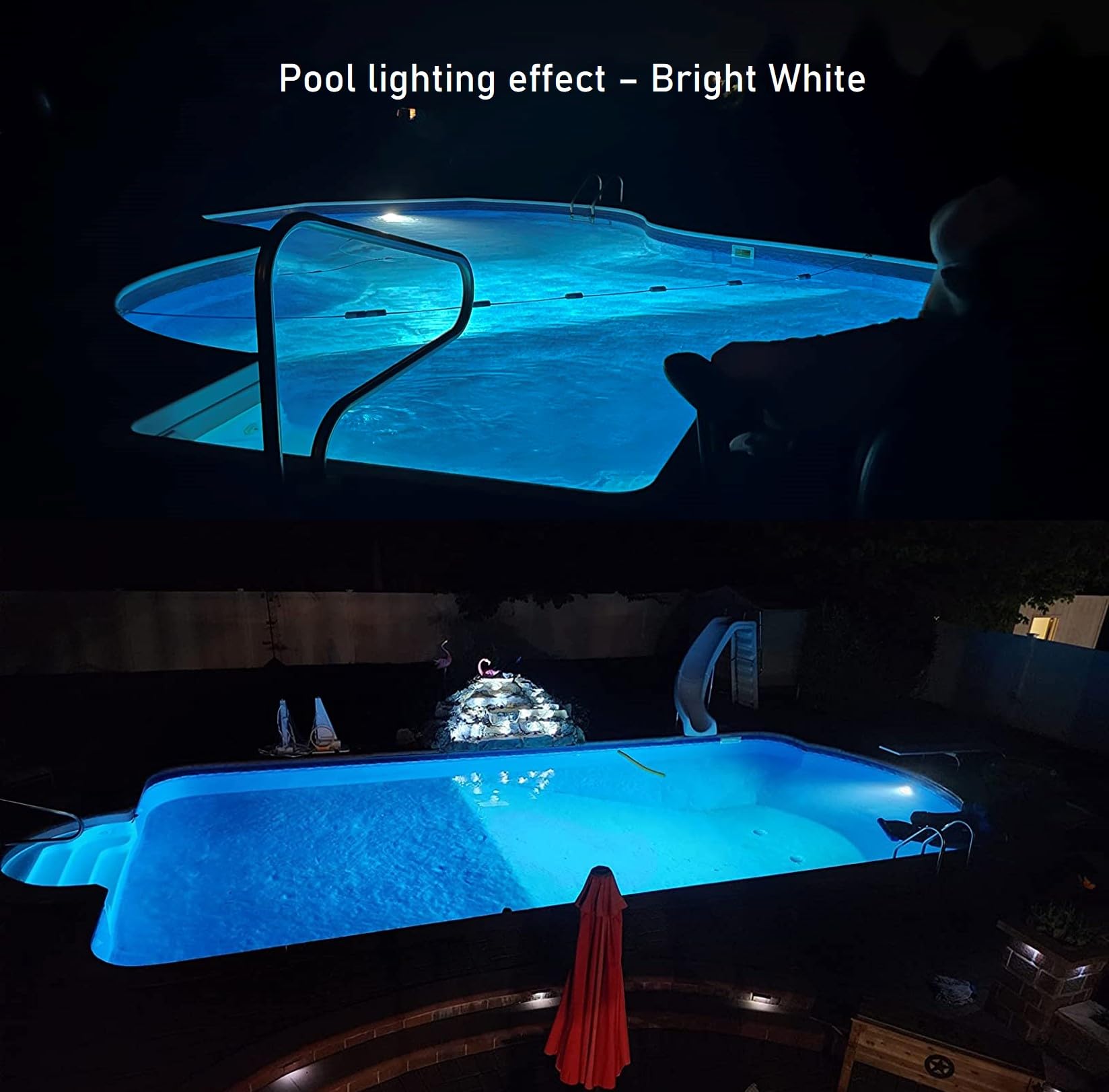 TOVEENEN close-up of LED array, shows high-lumen design for clearer pool lighting