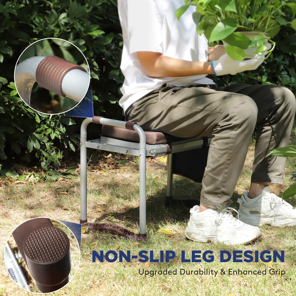 Tovve closeup of 10-inch foam pad illustrating cushioned knee support