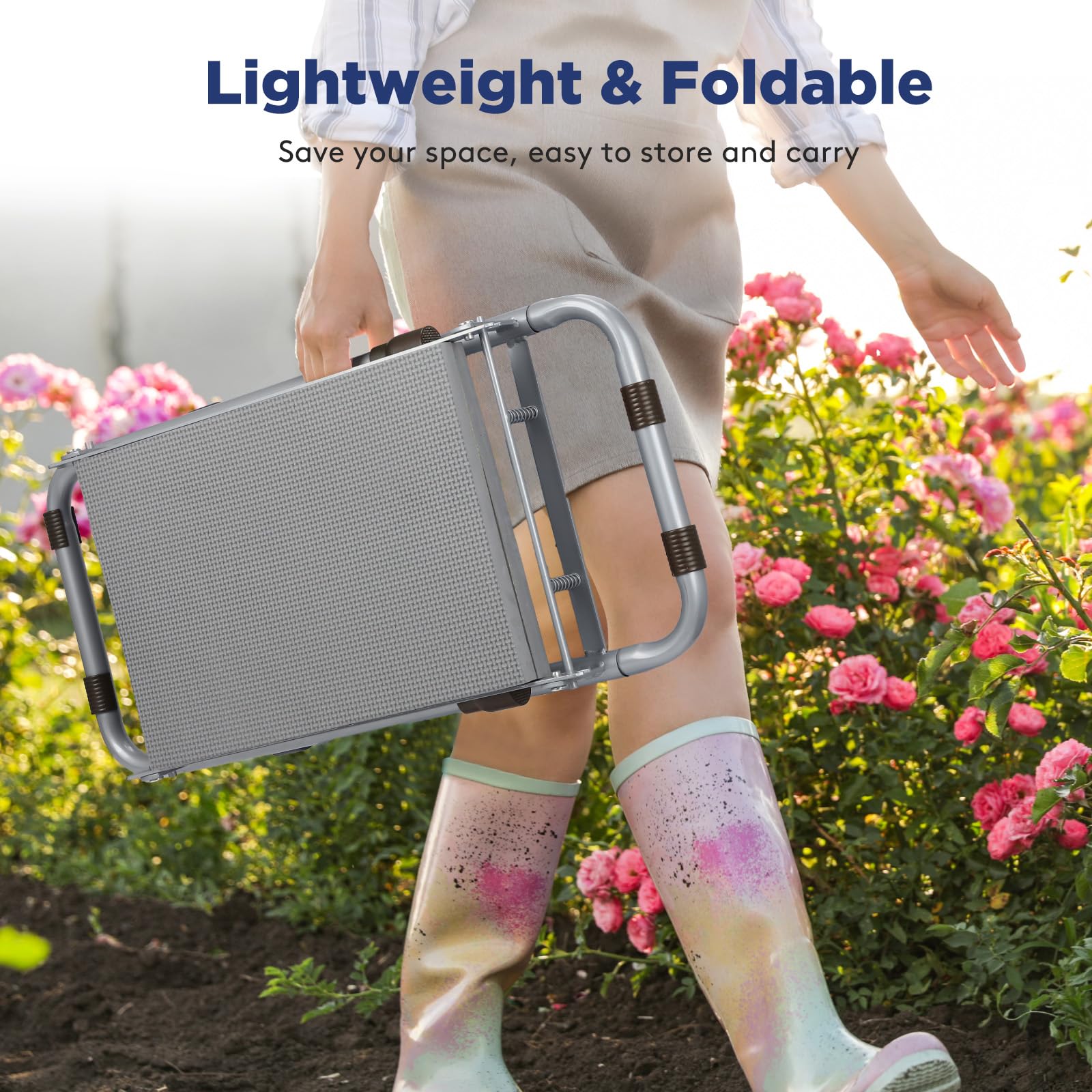 Tovve attached tool bag filled with trowel and pruners for organized tools