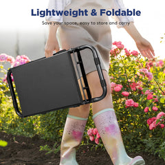 Tovve large tool bag attached holding trowel and gloves for organization