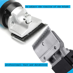 Towiac blade closeup showing carbon-steel edge for fast clean cuts benefit