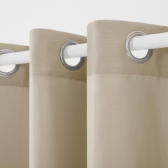 TOWN & COUNTRY BASICS close-up stainless steel grommet for easy sliding and rust resistance