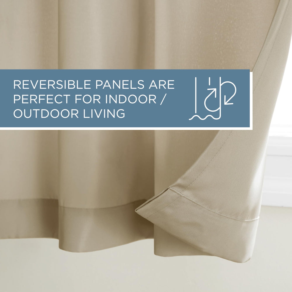 TOWN & COUNTRY BASICS curtain on rod showing compatibility with 1.25-inch diameter rods