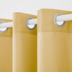 TOWN & COUNTRY BASICS stainless steel grommet close-up for smooth hanging benefit