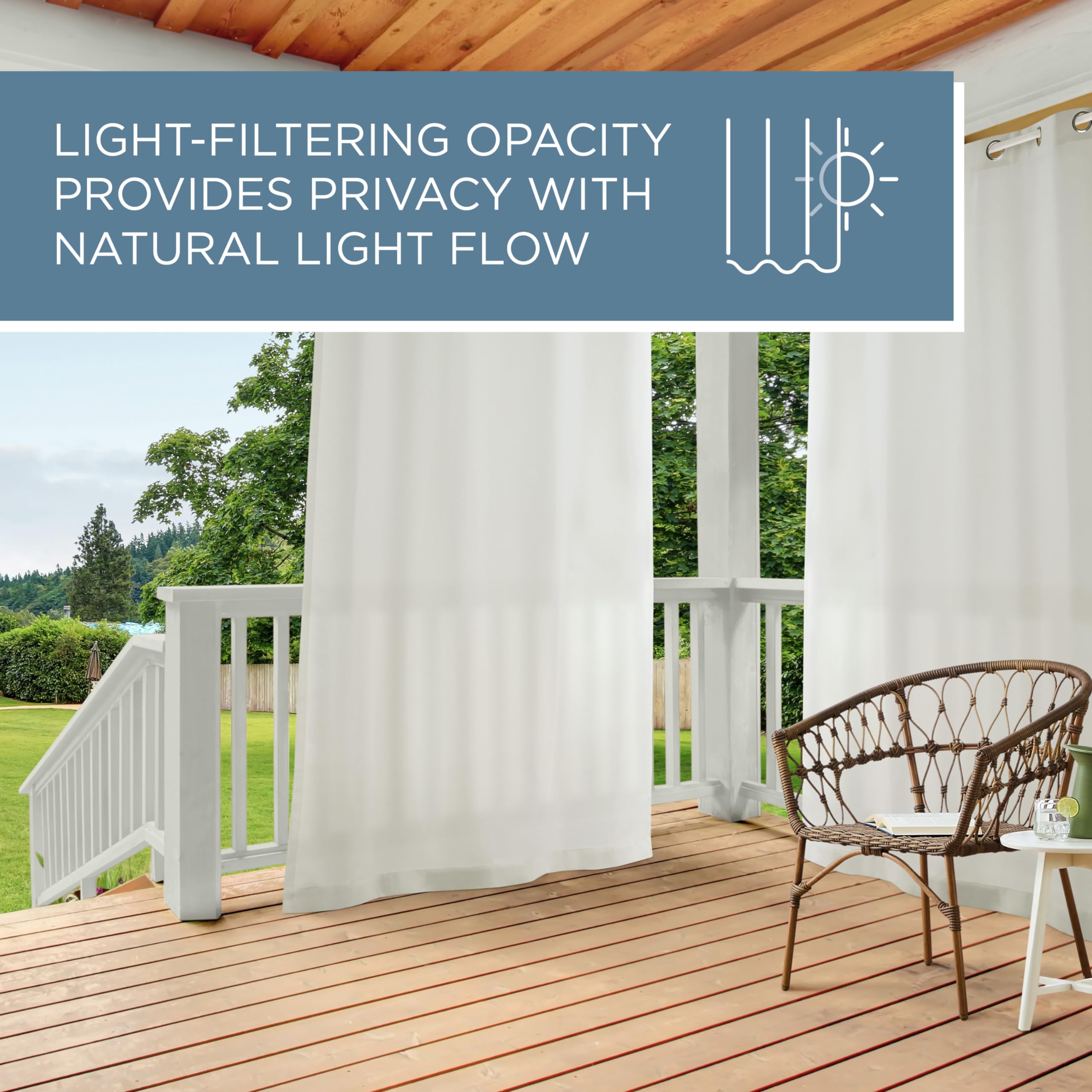 TOWN & COUNTRY BASICS installed on indoor window illustrating light-filtering privacy benefits