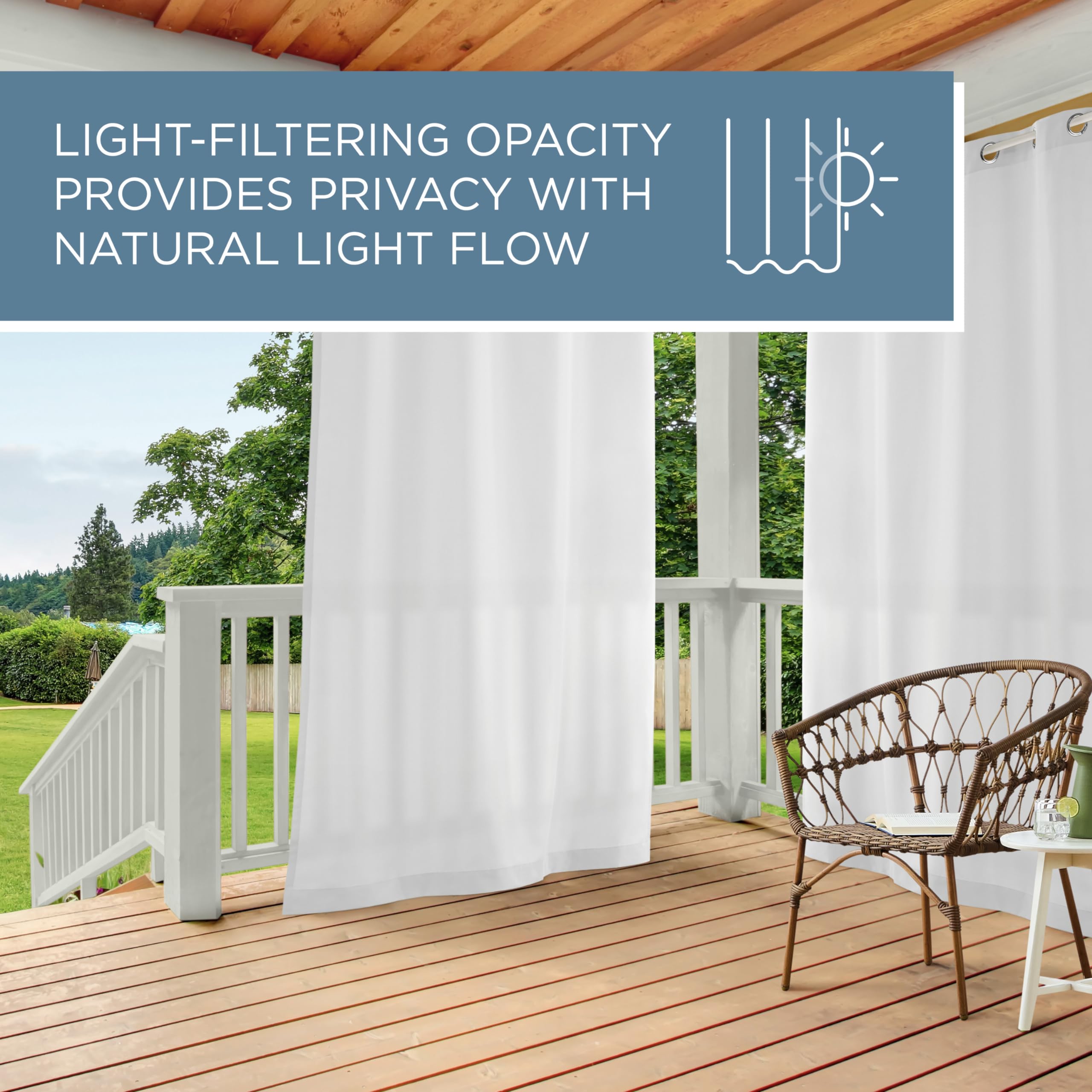 TOWN & COUNTRY BASICS paired panels across pergola side showing privacy and coverage benefit