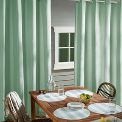 TOWN & COUNTRY BASICS stainless steel grommet detail for smooth hanging and rust resistance