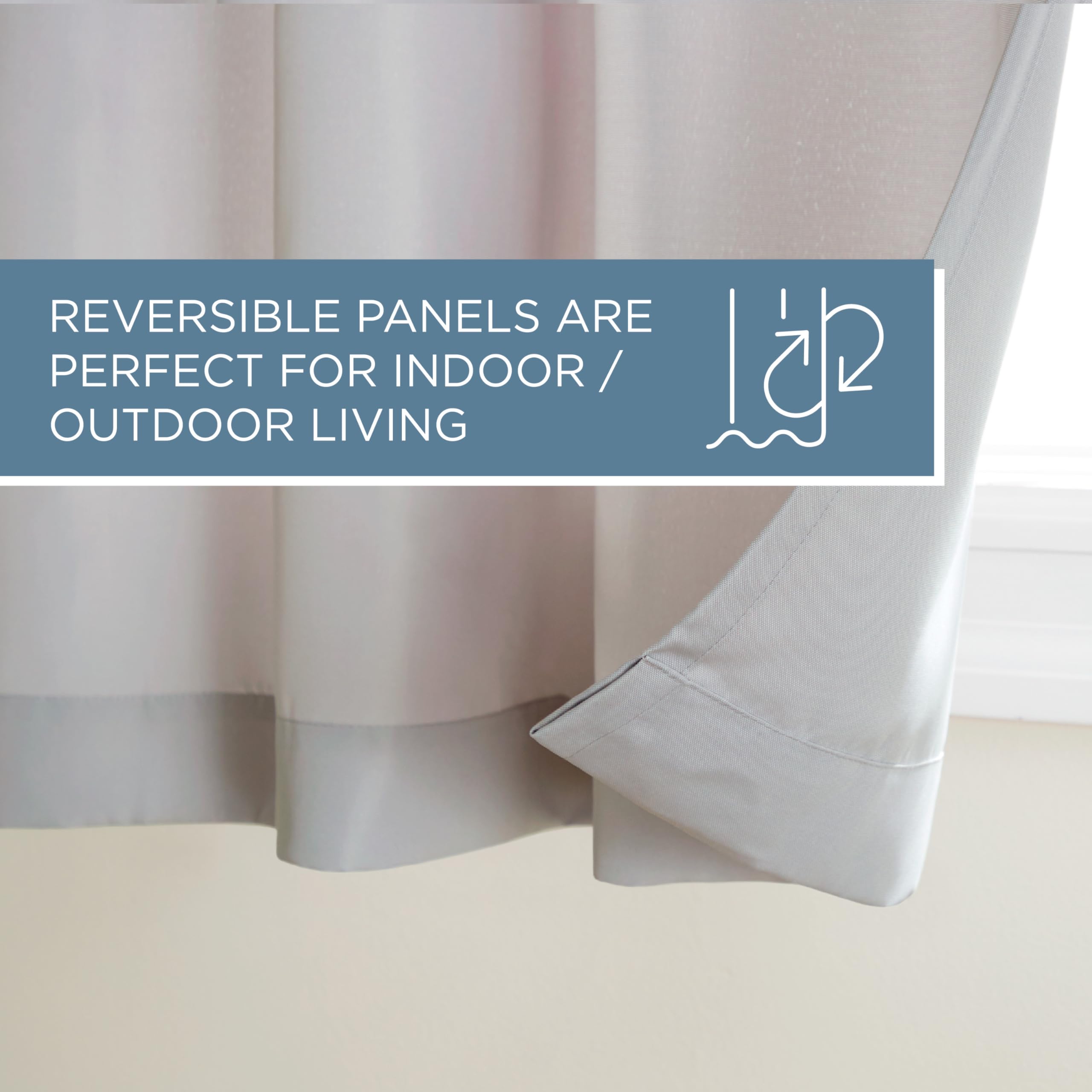 TOWN & COUNTRY BASICS panel length shown to floor for accurate size reference