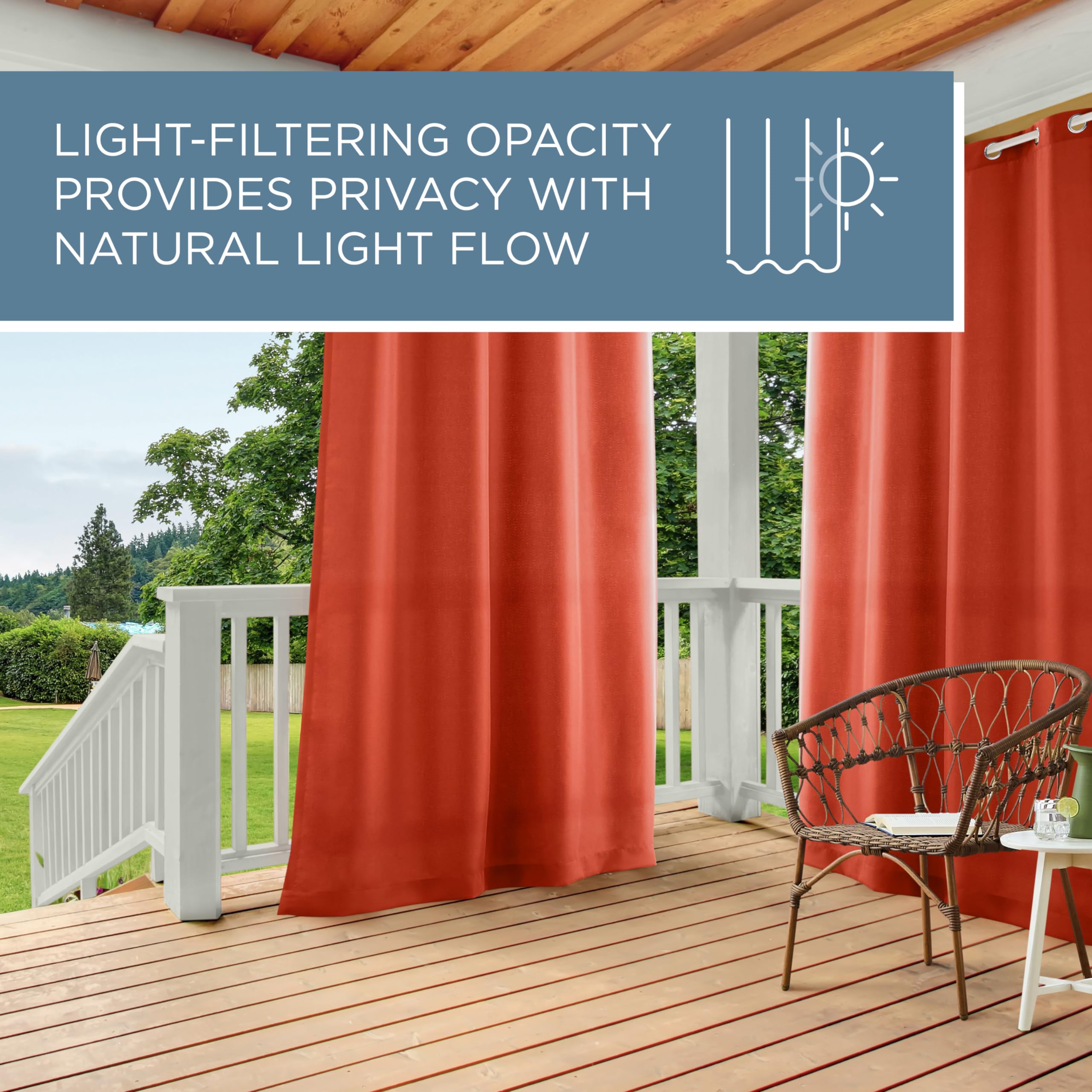 TOWN & COUNTRY BASICS panel filtering sunlight through window showing softened daylight benefit