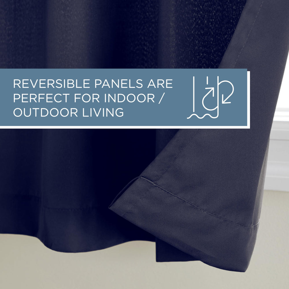 TOWN & COUNTRY BASICS hanging on rod showing fit for 1.25 inch diameter rods