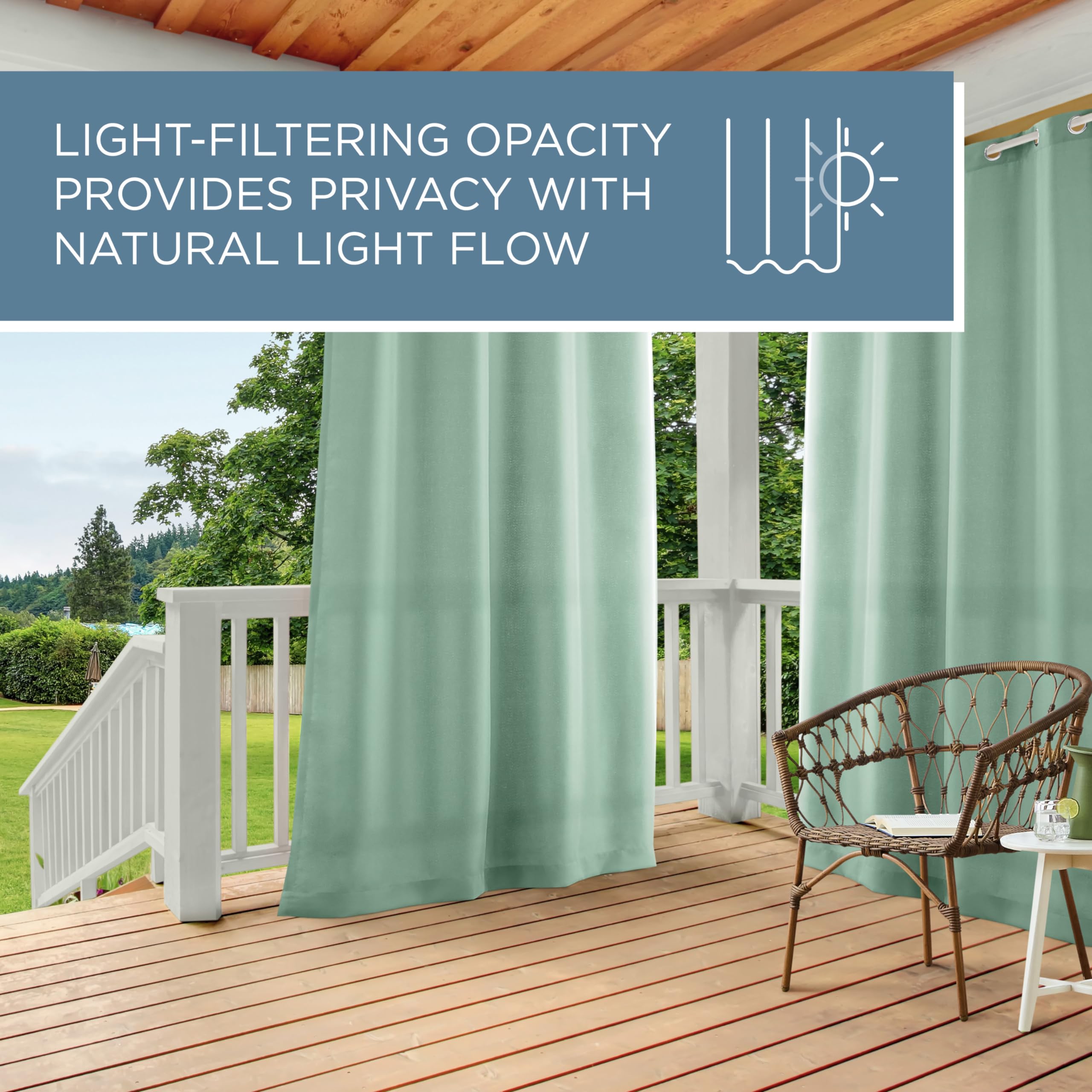 TOWN & COUNTRY BASICS two-panel set folded to show packed size and ready-to-use convenience