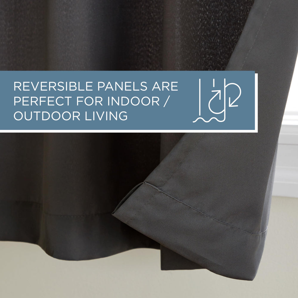 TOWN & COUNTRY BASICS drape over interior window showcasing modern style and softened light