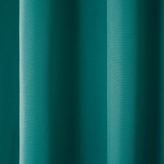 TOWN & COUNTRY BASICS curtain hanging on rod demonstrating easy installation and fit