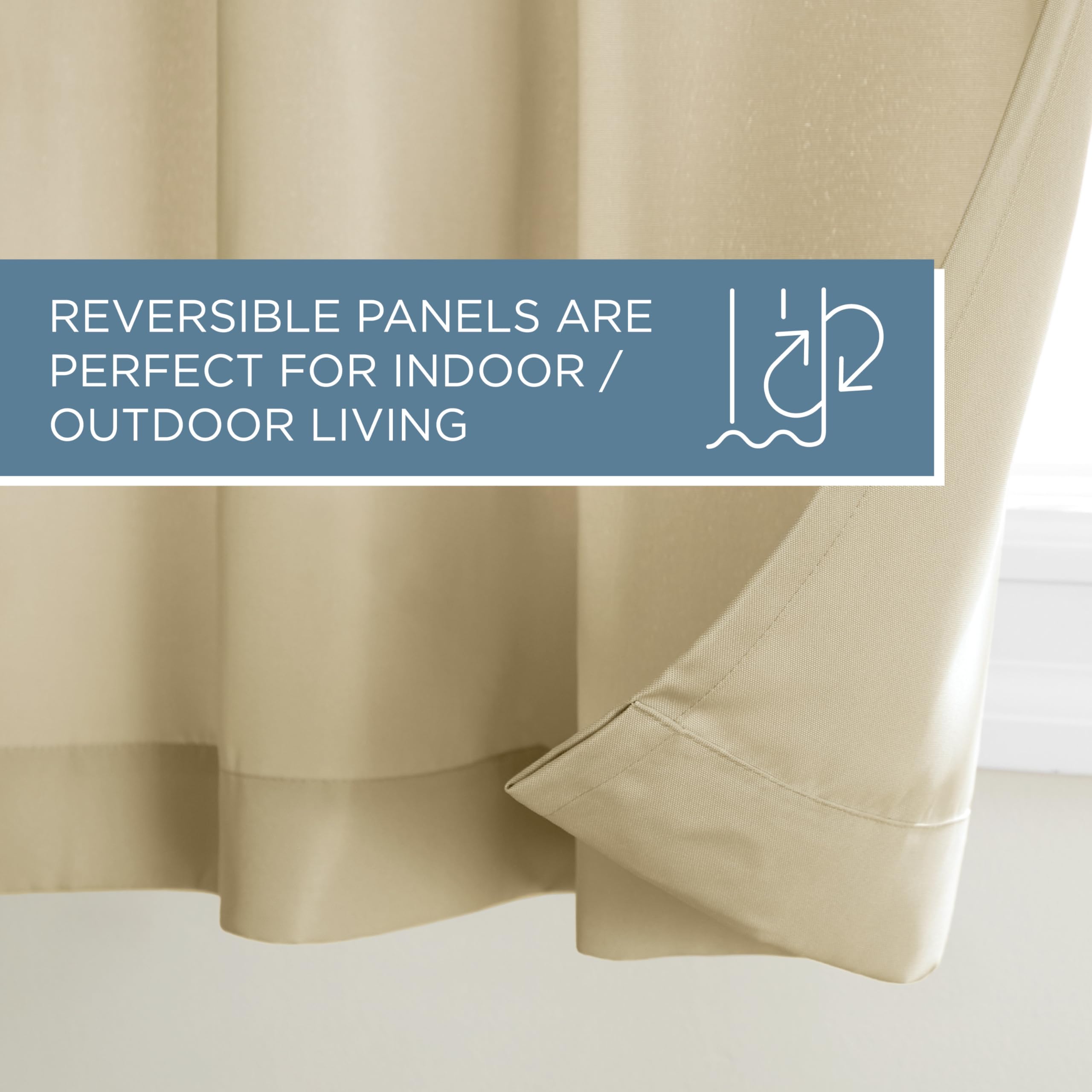 TOWN & COUNTRY BASICS curtain next to chair showing panel scale