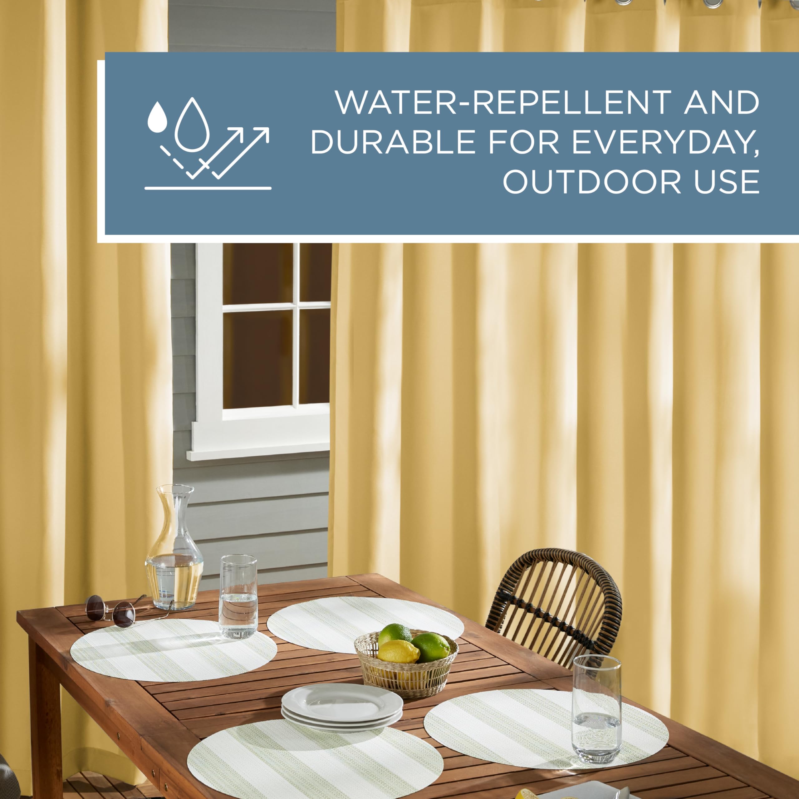 TOWN & COUNTRY BASICS water beading on fabric demonstrating repellency