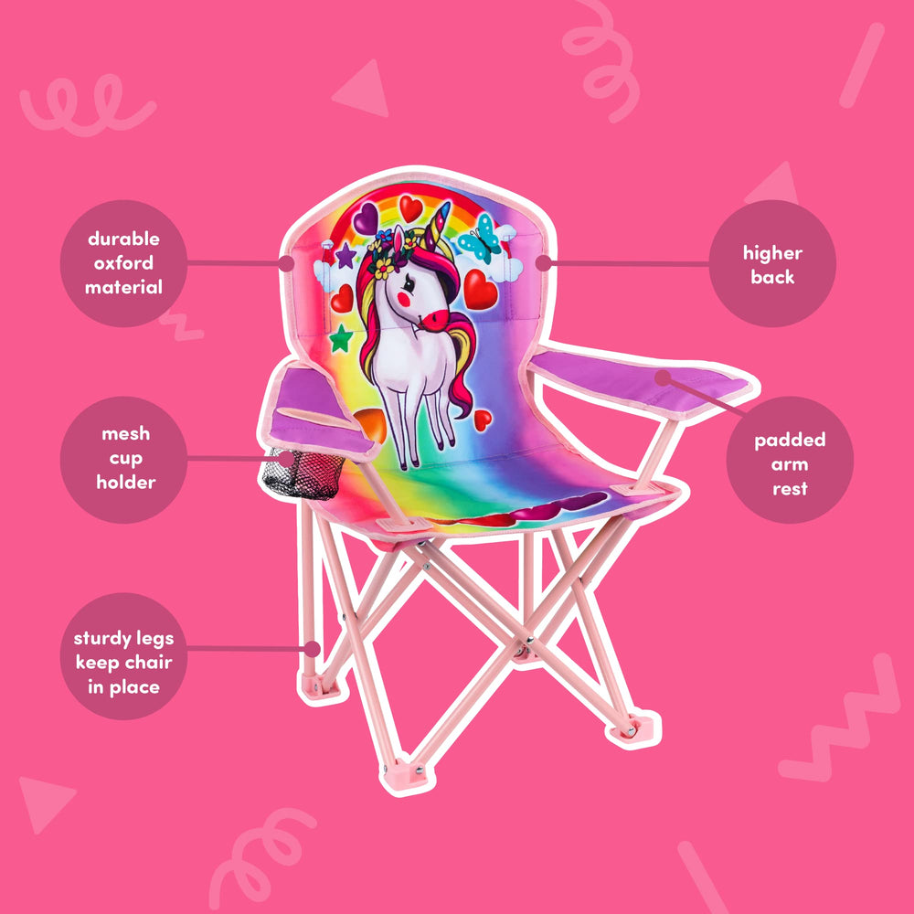 Toy To Enjoy chair folded inside carry bag for compact transport and storage
