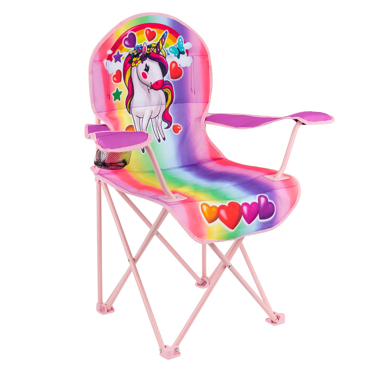 Toy To Enjoy front view of unicorn chair shows comfortable seat and fun design