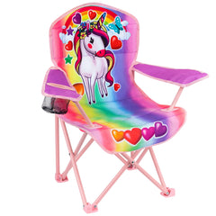 Toy To Enjoy unicorn chair front view showing colorful design and stable seat