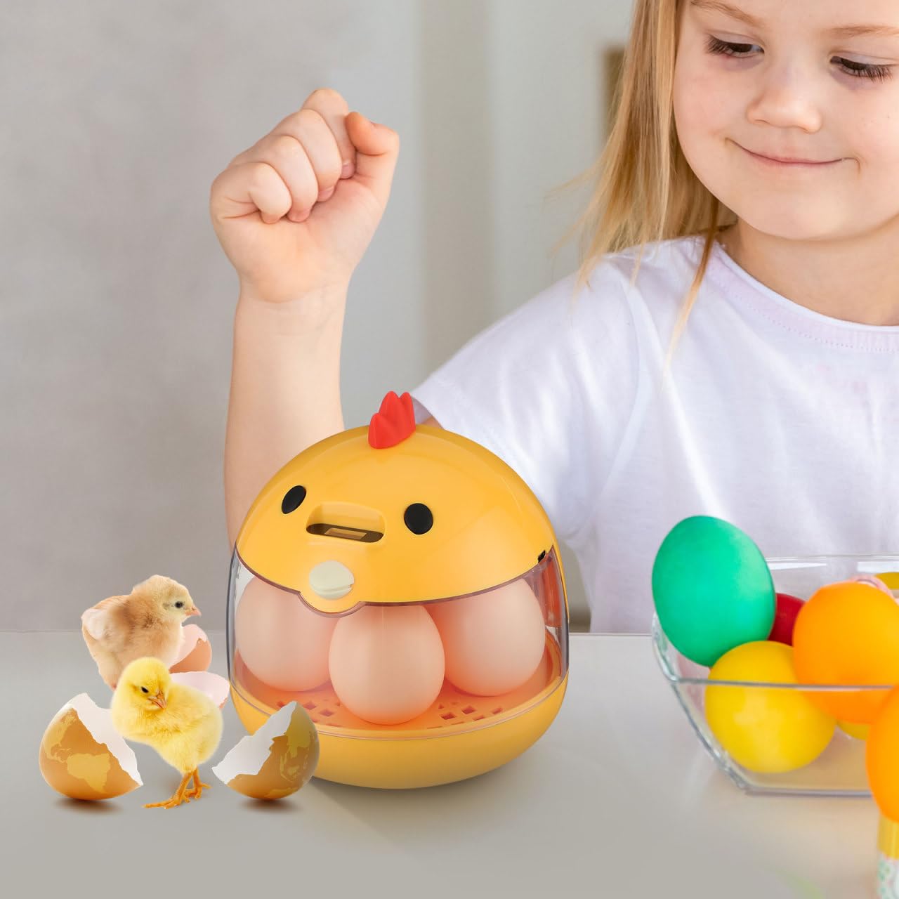 TOYANDONA removable tray being rinsed to show easy cleaning and reuse