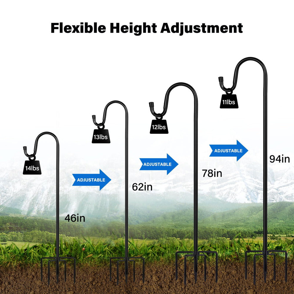 ToyHotels curved hook top detail for secure hanging of feeders and lights