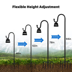 ToyHotels curved hook top detail for secure hanging of feeders and lights