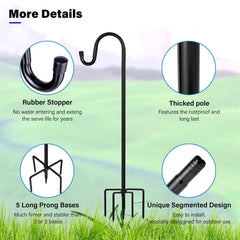 ToyHotels hook top detail highlighting sturdy curve and hanging eye, supports feeders securely