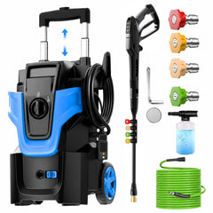 Toyqqeow front view showing compact unit and handle for easy transport