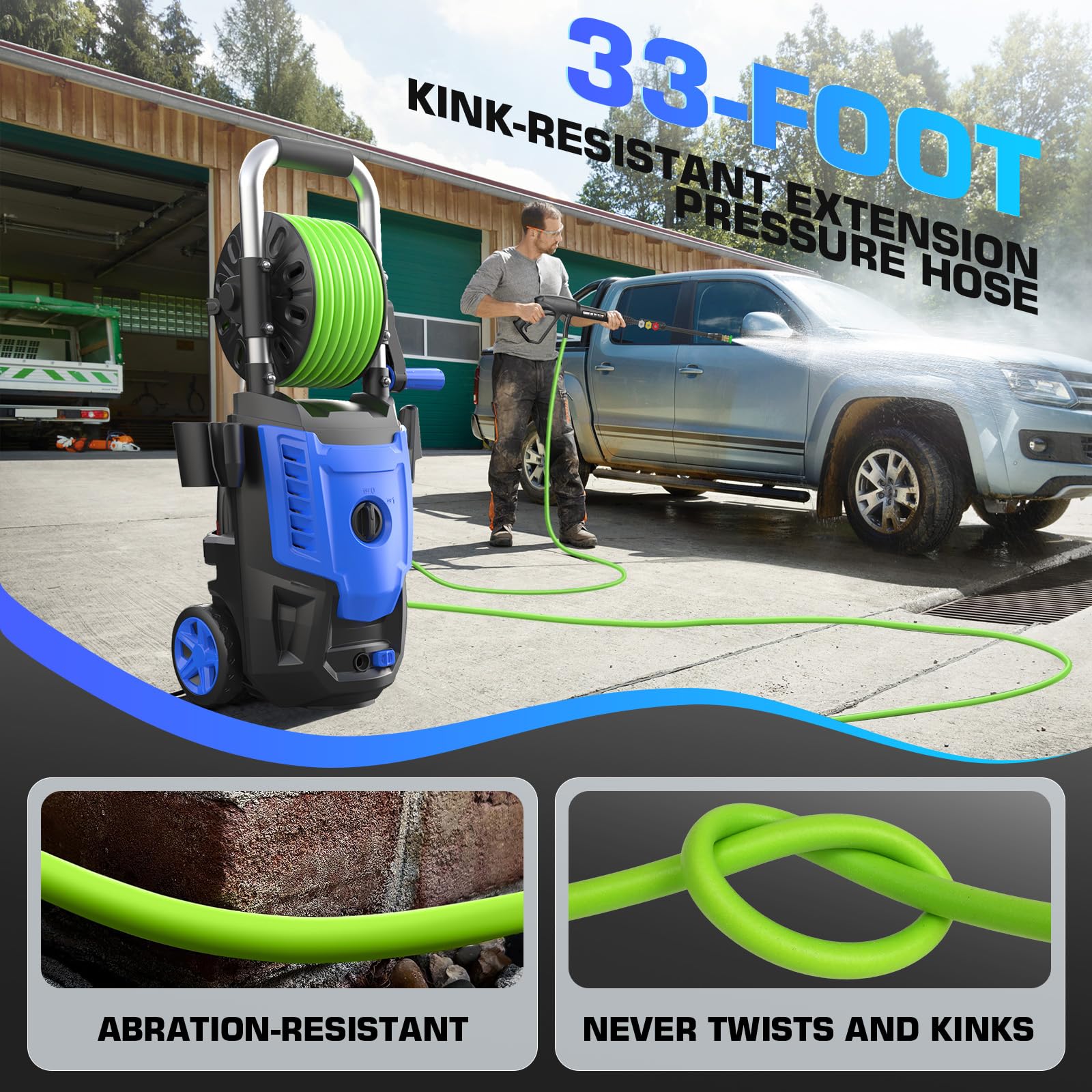 Toyqqeow wheels and handle for smooth transport and convenient mobility around the yard