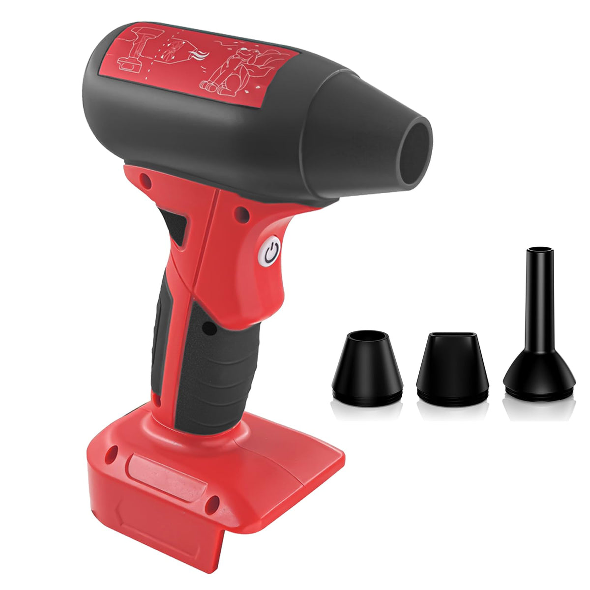 TPDL front view showing compact blower and ergonomic grip benefit fast handling
