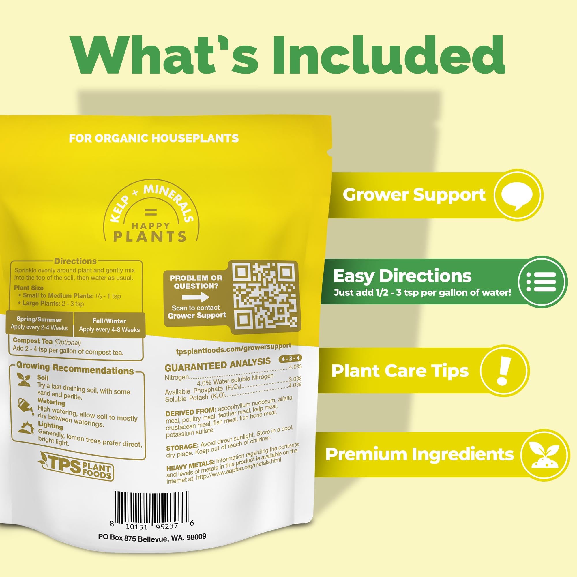 TPS NUTRIENTS being applied to a potted lemon tree for steady feeding