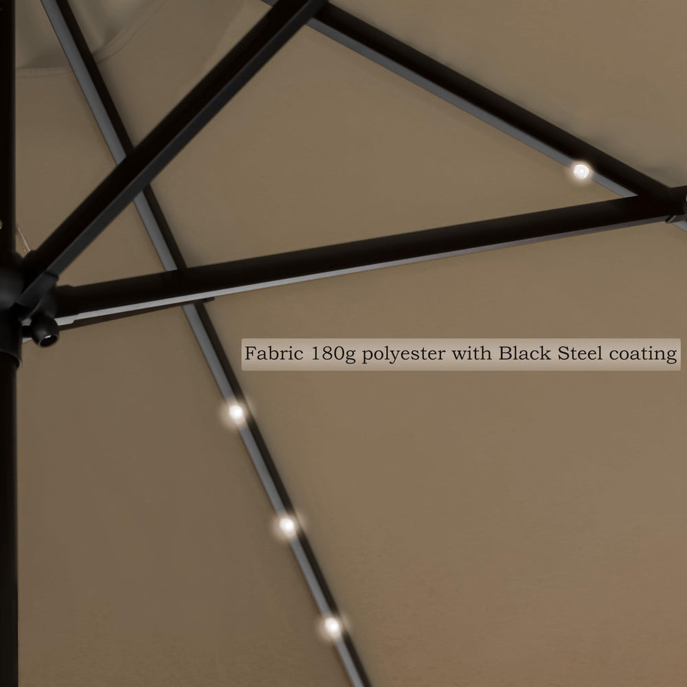 Trademark Innovations pole and crank mechanism detail showing easy operation benefit