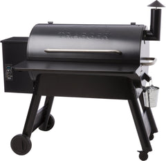 Traeger BAC363 close-up hinge detail highlighting durable steel and fold-down benefit