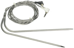 Traeger BAC431 front view stainless steel probe showing connector and durable cable benefit