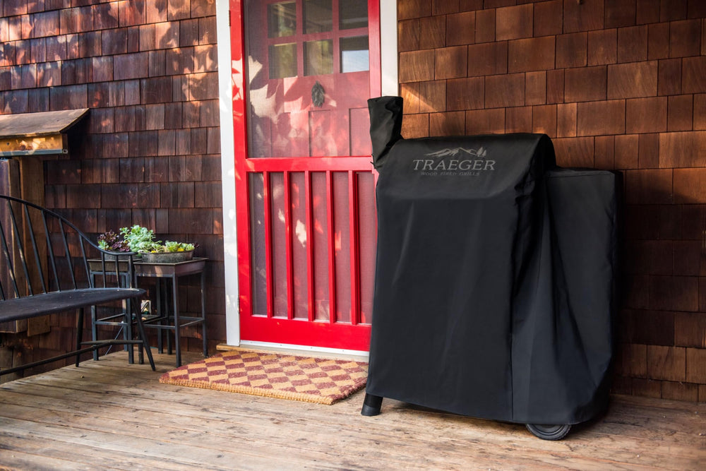 Traeger BAC503 with Pro 22 for size comparison showing neat coverage and compact fit