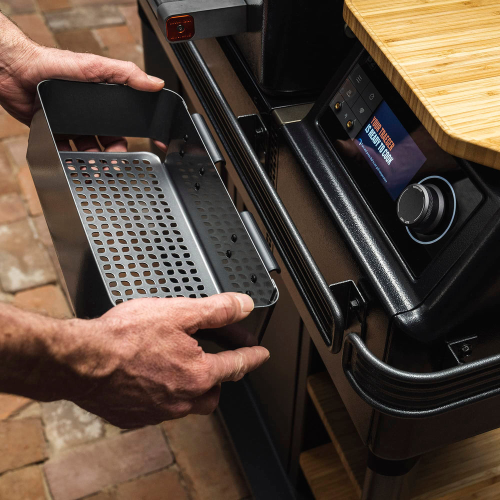 Traeger installed on P.A.L. rail demonstrating quick snap-on convenience