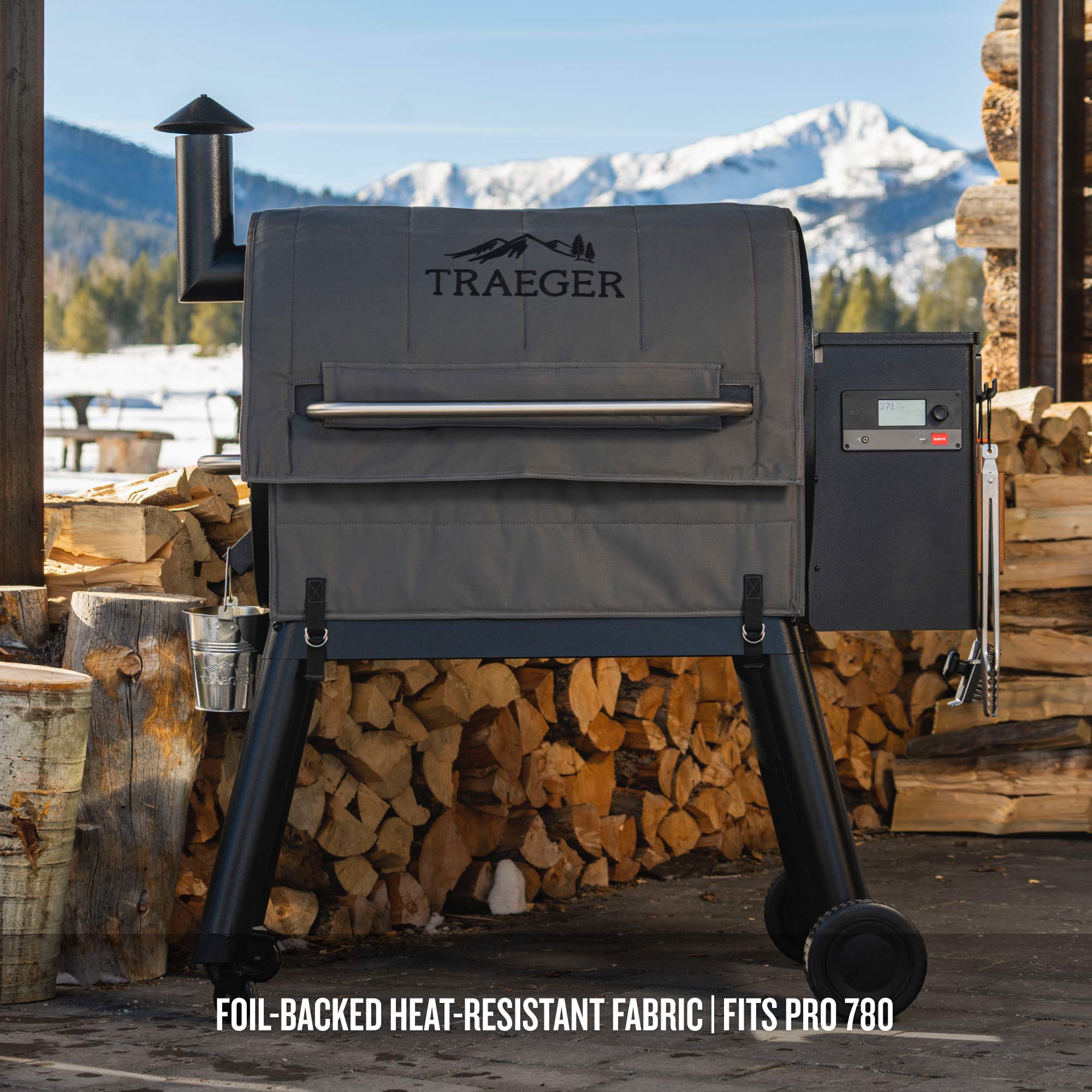 Traeger blanket close-up fabric texture highlighting thermal layer and durable finish