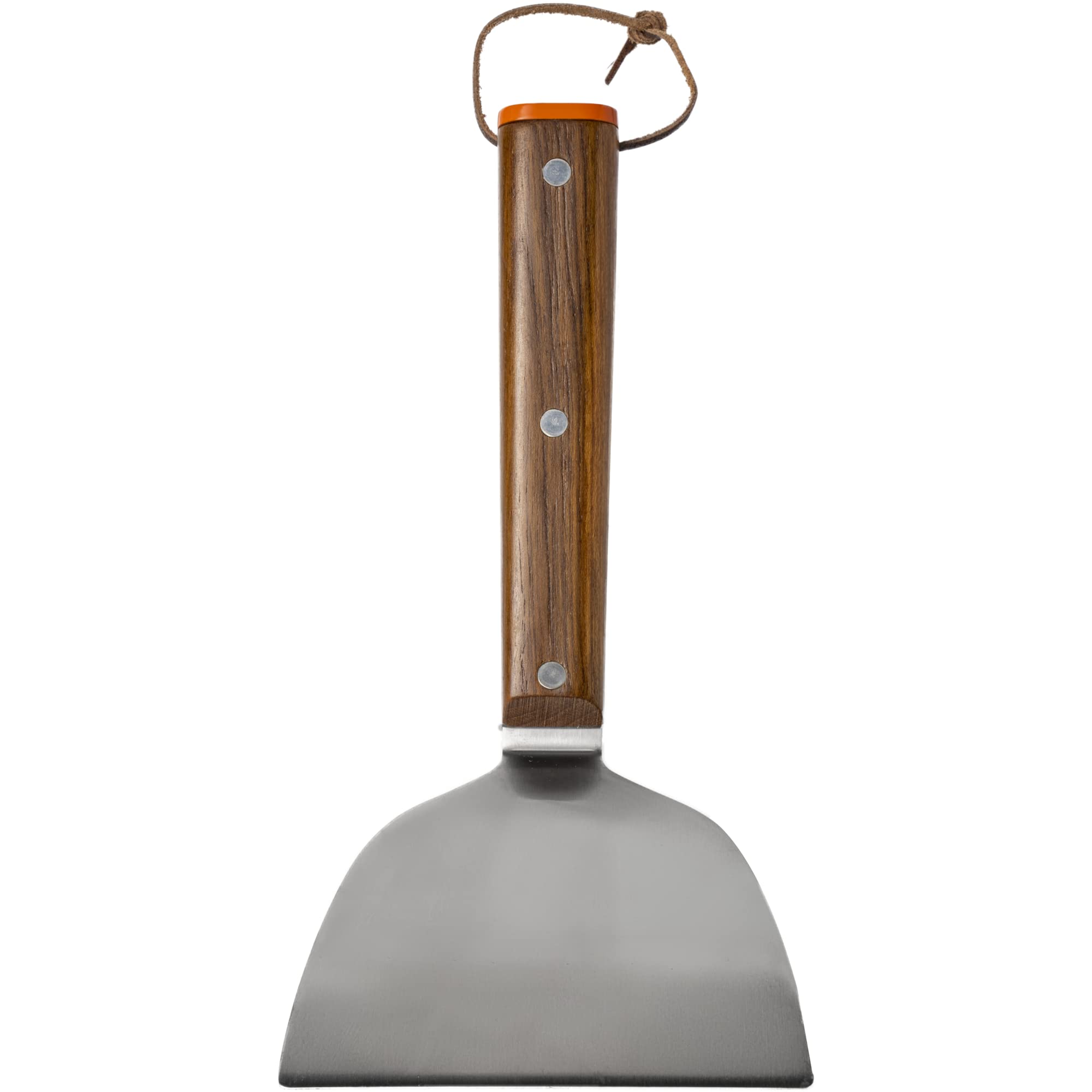 Traeger heavy-duty scraper detail showing edge for cleaning and chopping efficiency
