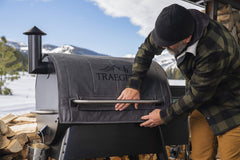Traeger Pro 780 in use winter setting demonstrating consistent temperature and fuel savings